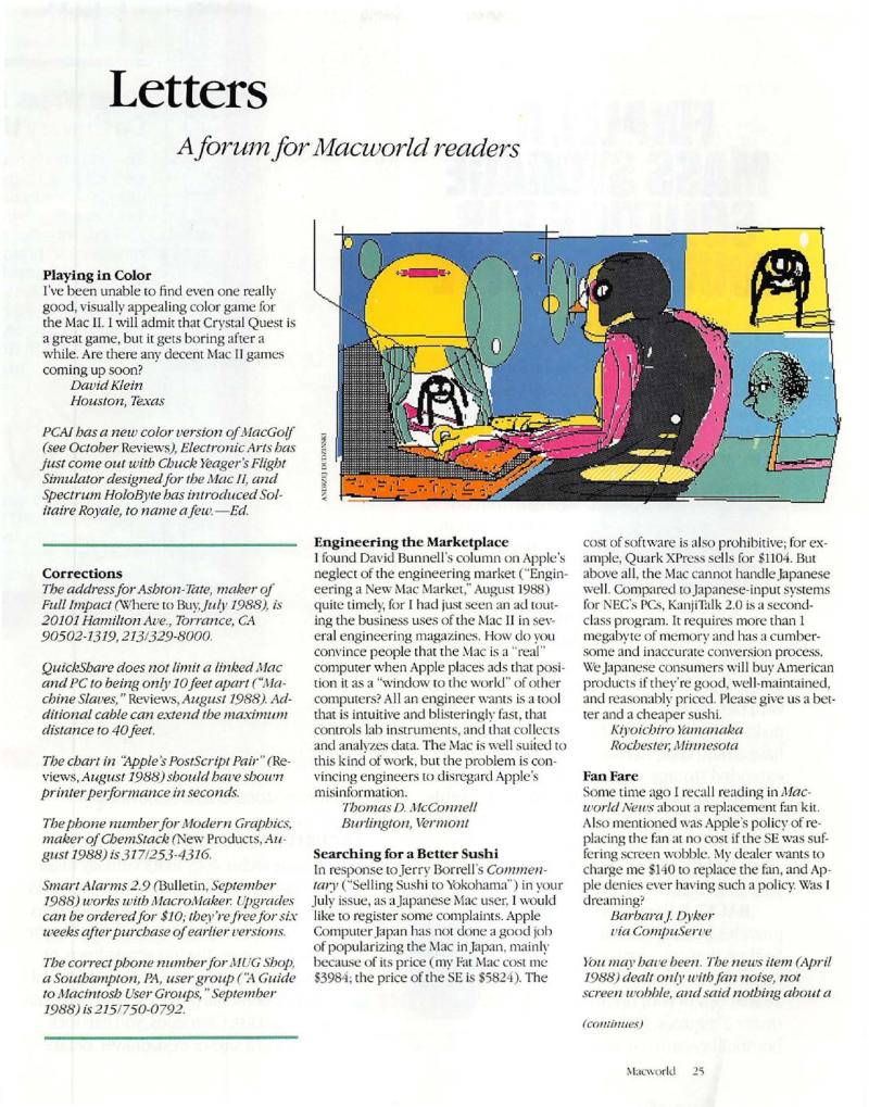 MacWorld 8811 November 1988 — page 27