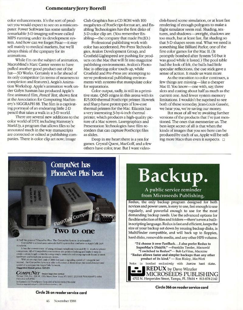 MacWorld 8811 November 1988 — page 48