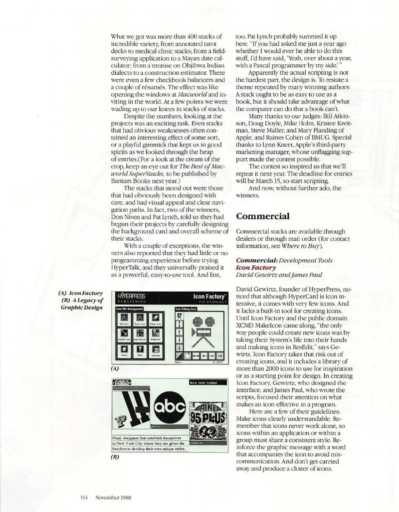 MacWorld 8811 November 1988 — page 118
