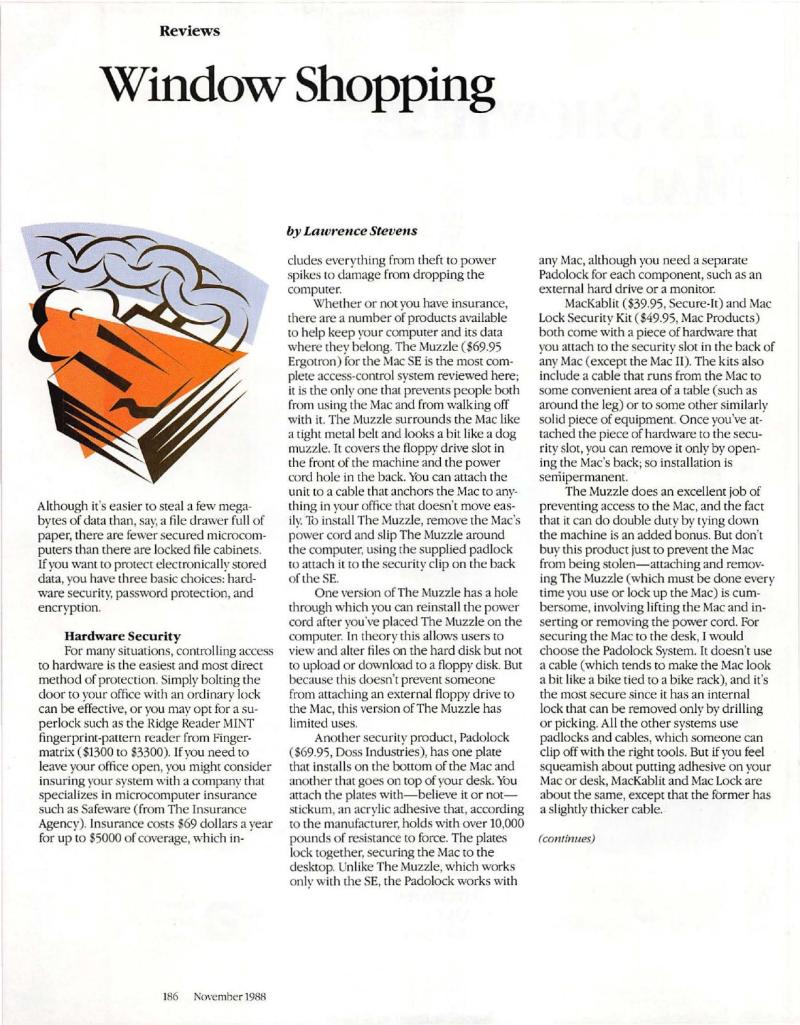 MacWorld 8811 November 1988 — page 190
