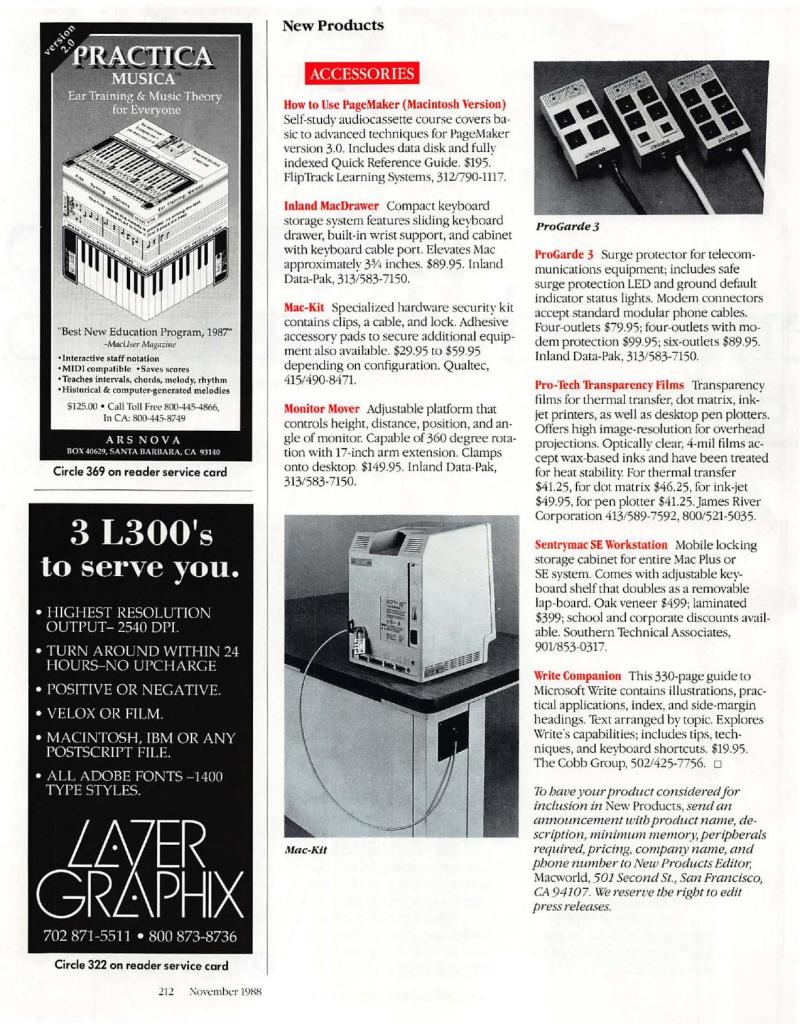 MacWorld 8811 November 1988 — page 216