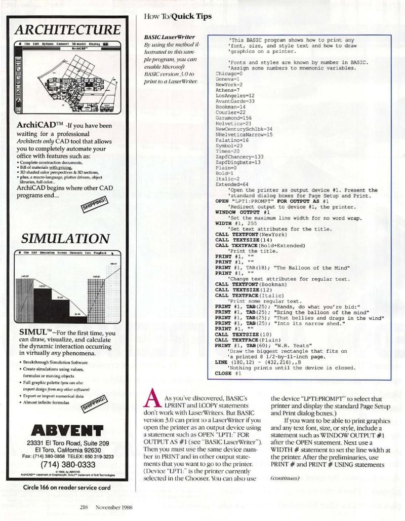 MacWorld 8811 November 1988 — page 222