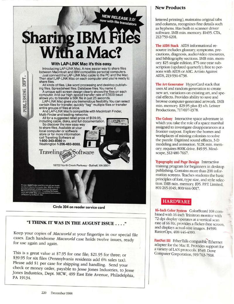 MacWorld 8812 December 1988 — page 224