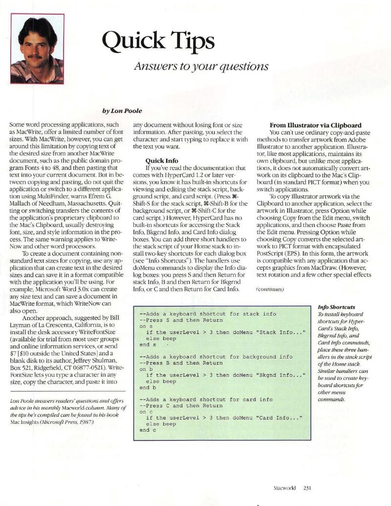 MacWorld 8812 December 1988 — page 235