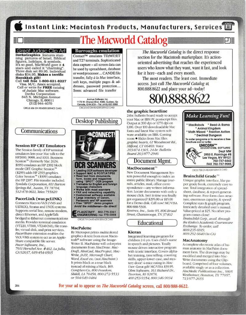MacWorld 8812 December 1988 — page 292