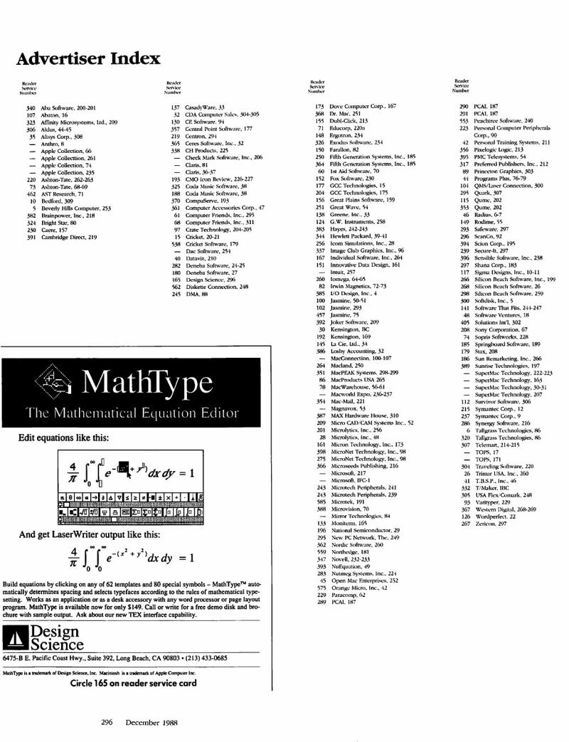 MacWorld 8812 December 1988 — page 304