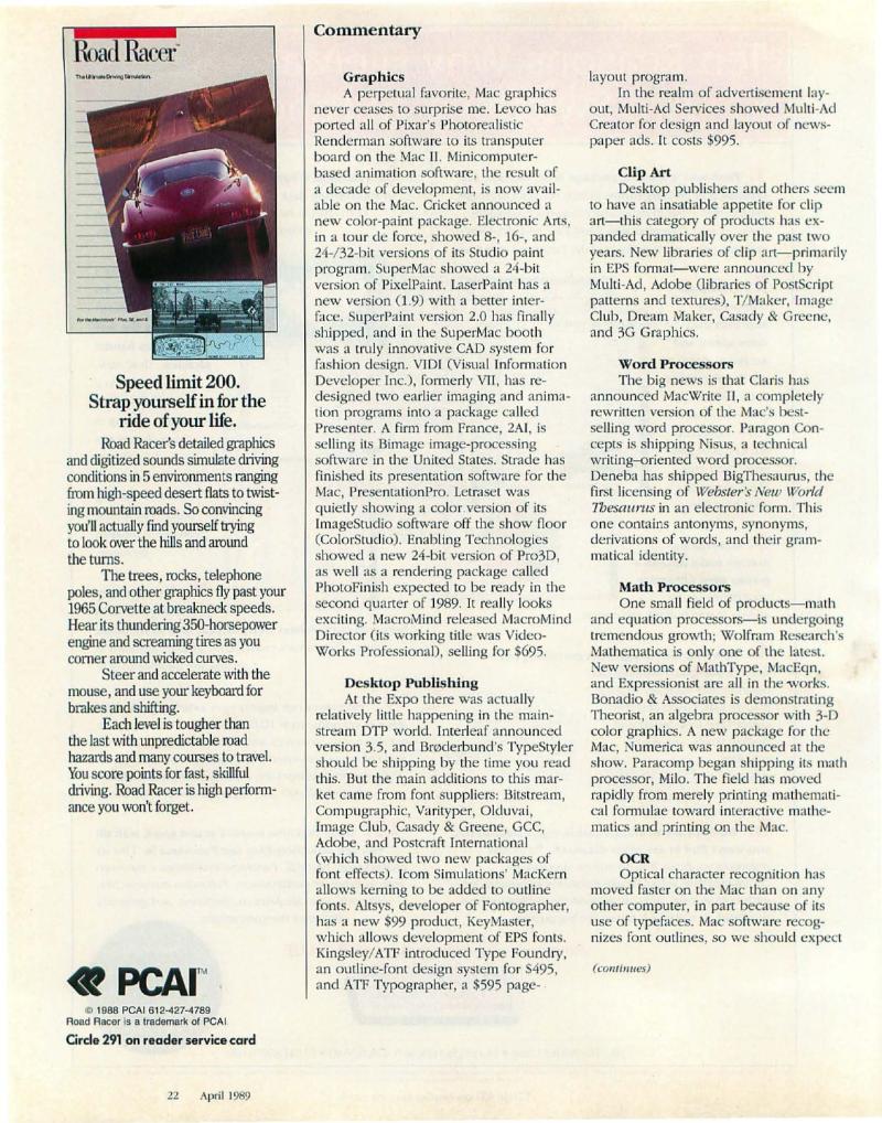 MacWorld 8904 April 1989 — page 22