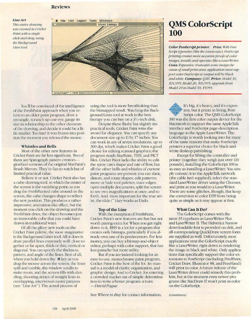 MacWorld 8904 April 1989 — page 160