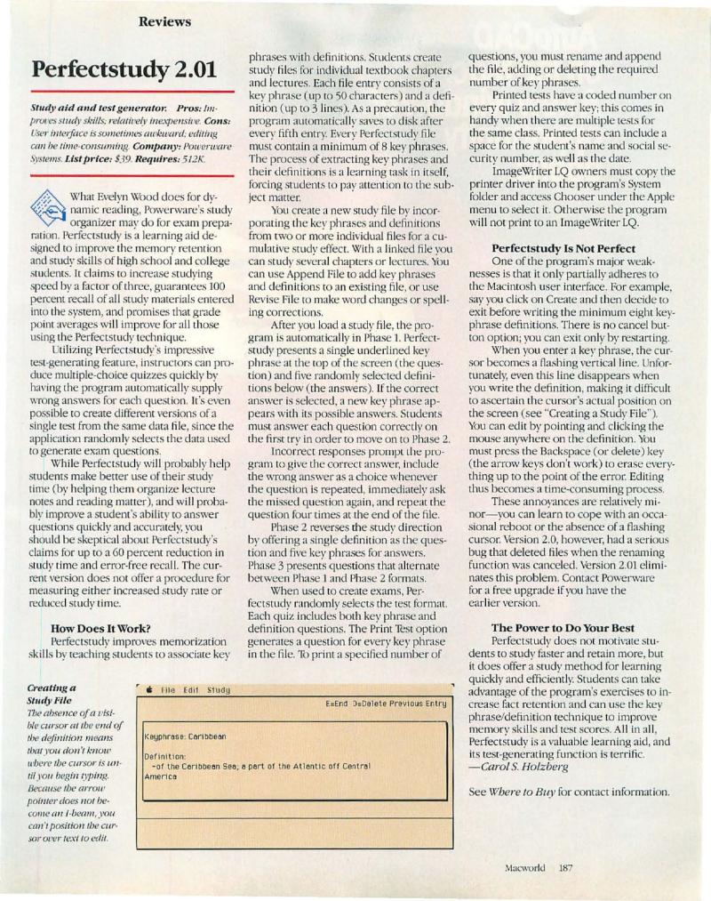 MacWorld 8904 April 1989 — page 189