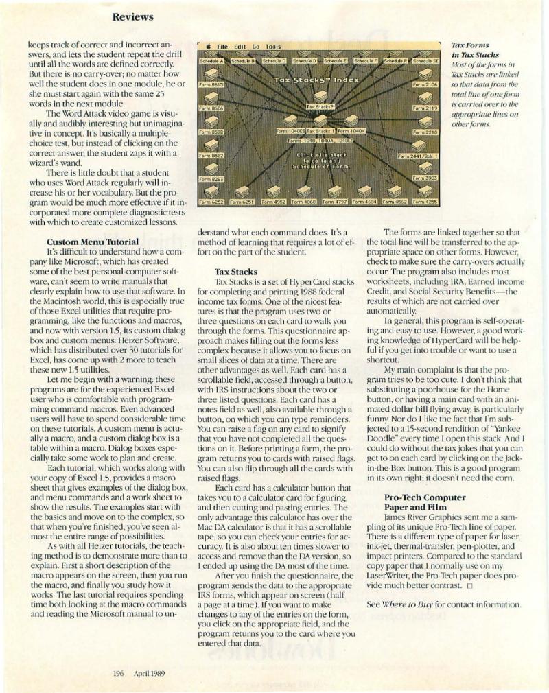 MacWorld 8904 April 1989 — page 198