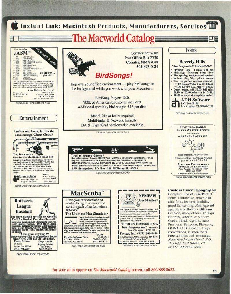 MacWorld 8904 April 1989 — page 291