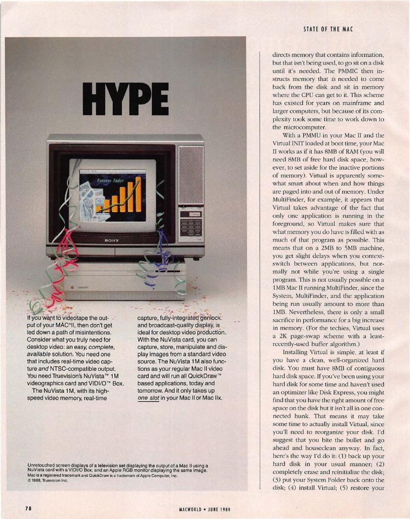 MacWorld 8906 June 1989 — page 84