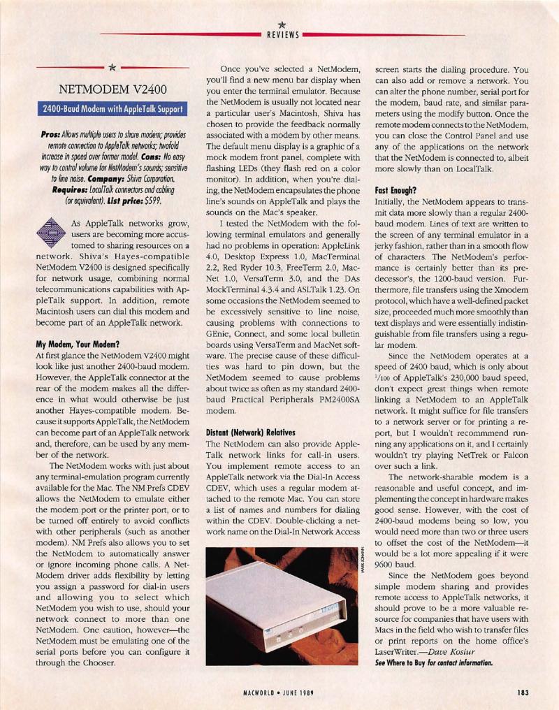 MacWorld 8906 June 1989 — page 191