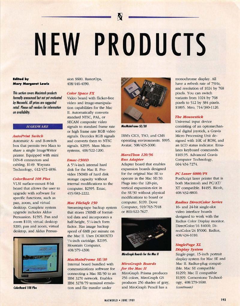 MacWorld 8906 June 1989 — page 201