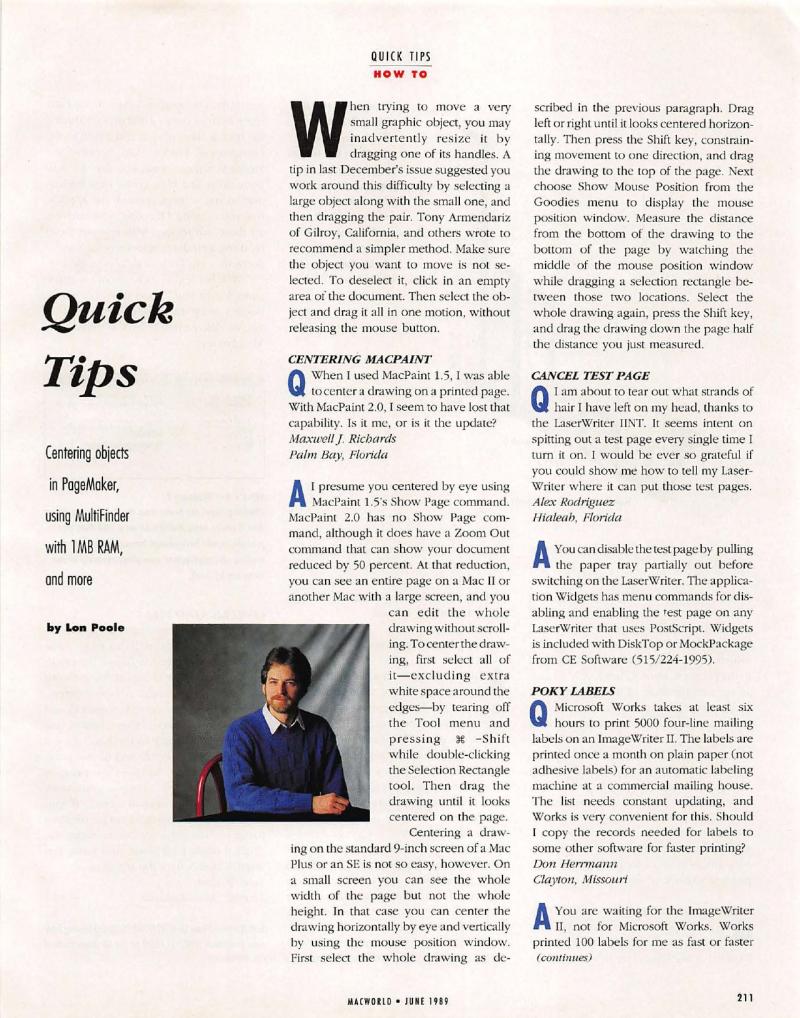 MacWorld 8906 June 1989 — page 221