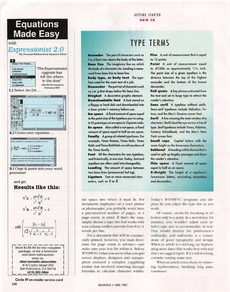 MacWorld 8906 June 1989 — page 230