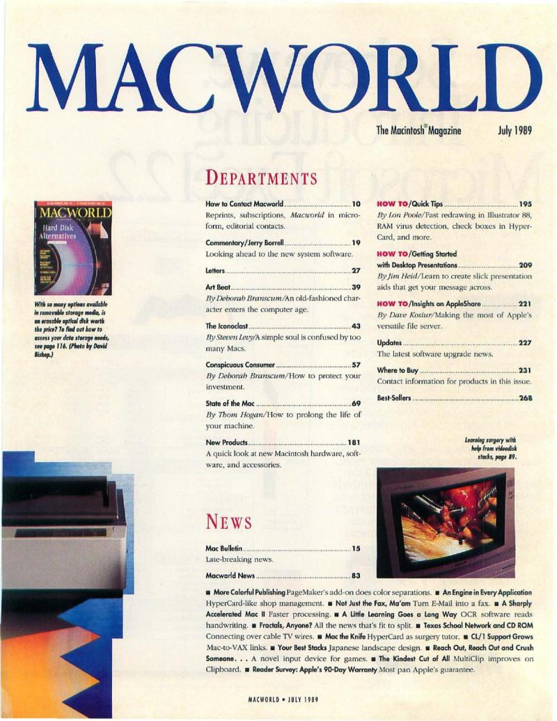 MacWorld 8907 July 1989 — page 4