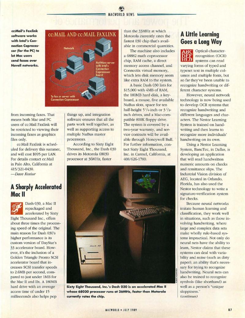 MacWorld 8907 July 1989 — page 91