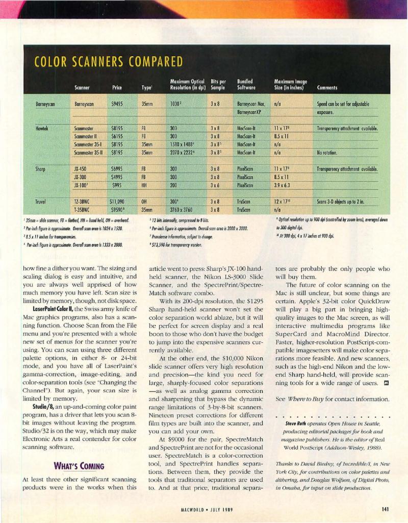 MacWorld 8907 July 1989 — page 145