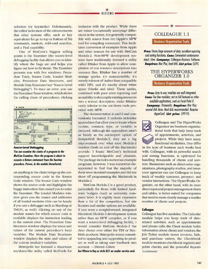 MacWorld 8907 July 1989 — page 165