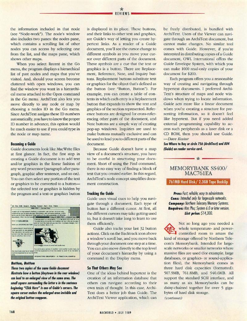 MacWorld 8907 July 1989 — page 172