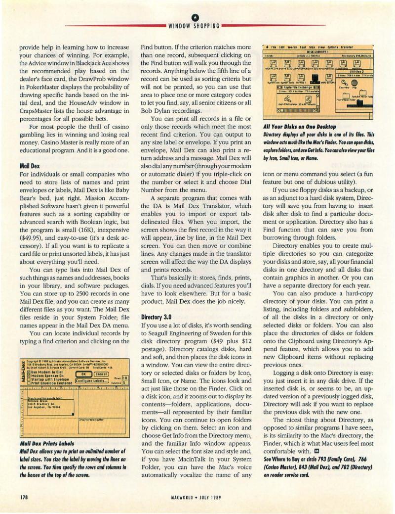MacWorld 8907 July 1989 — page 182
