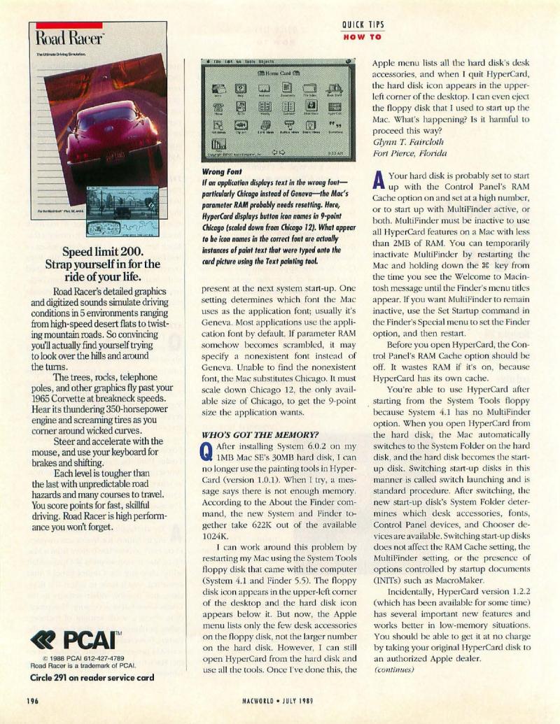 MacWorld 8907 July 1989 — page 200