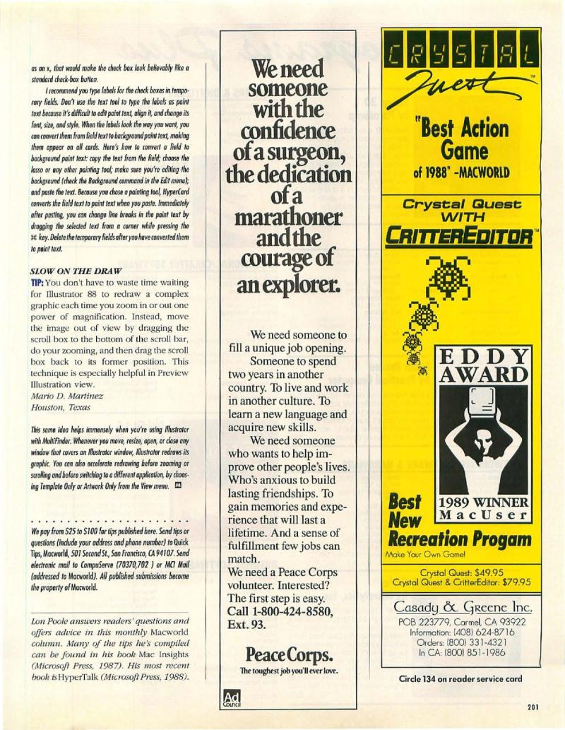 MacWorld 8907 July 1989 — page 205
