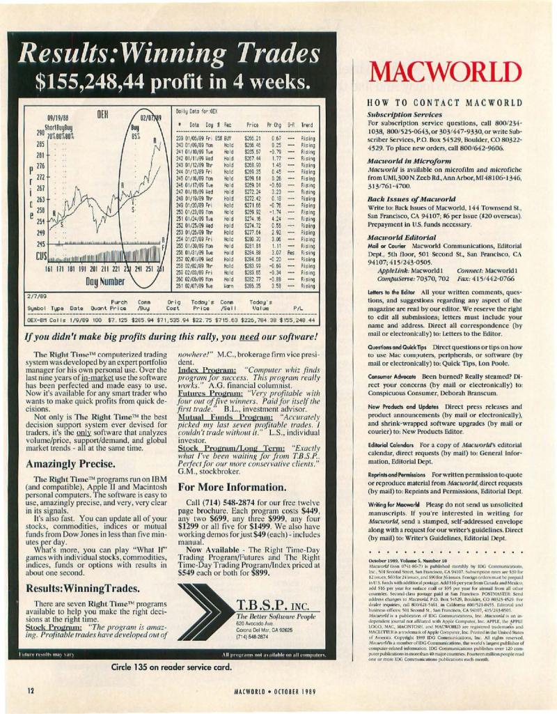 MacWorld 8910 October 1989 — page 14