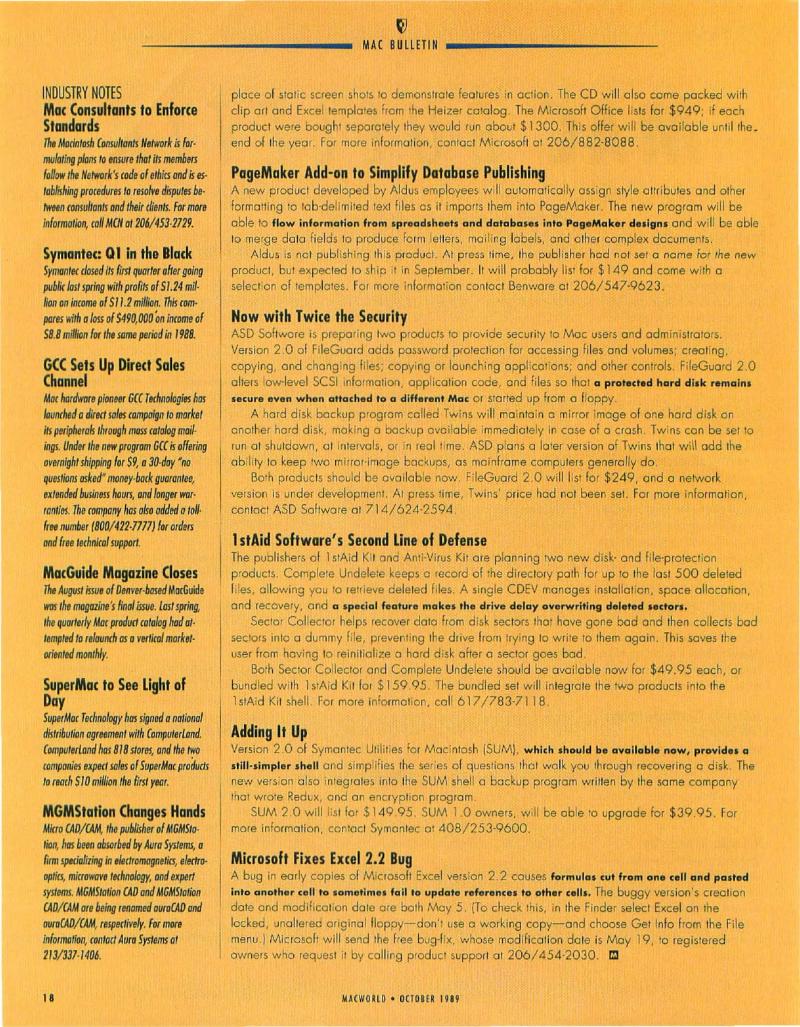 MacWorld 8910 October 1989 — page 20