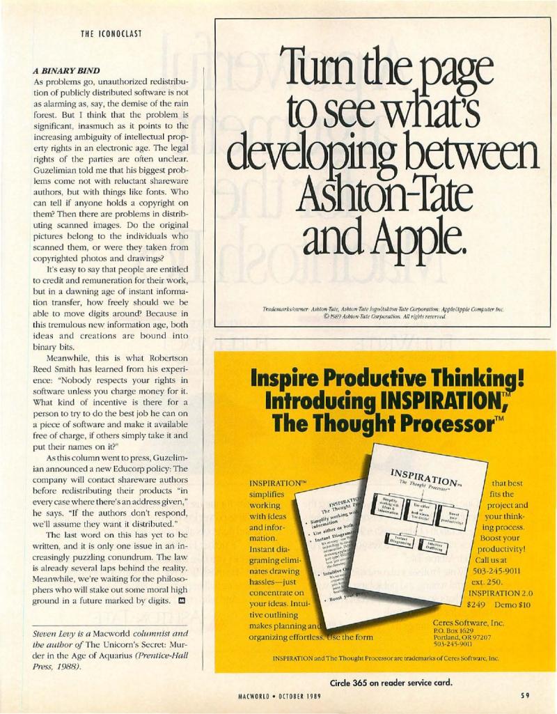 MacWorld 8910 October 1989 — page 63