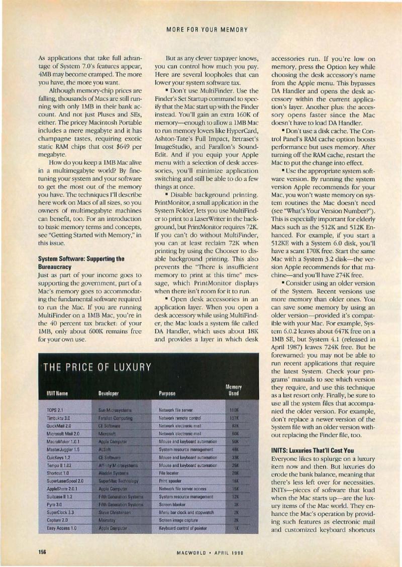 MacWorld 9004 April 1990 — page 160
