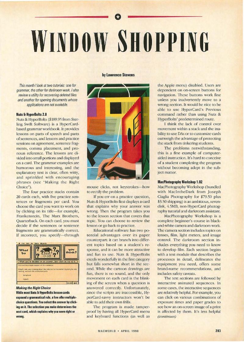 MacWorld 9004 April 1990 — page 207