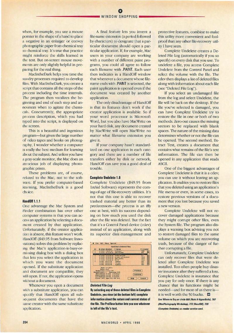 MacWorld 9004 April 1990 — page 208