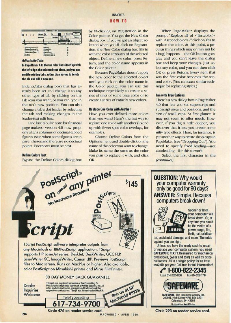 MacWorld 9004 April 1990 — page 250