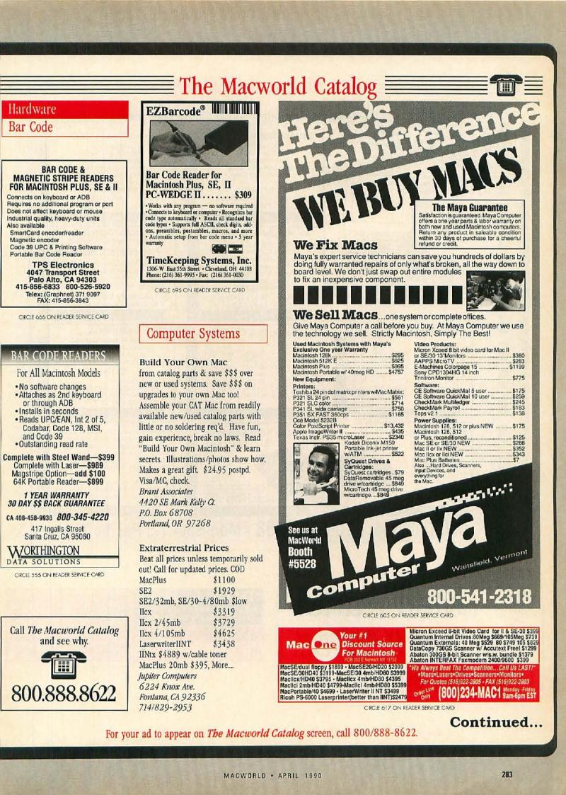 MacWorld 9004 April 1990 — page 289