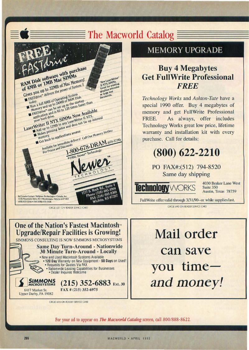 MacWorld 9004 April 1990 — page 292