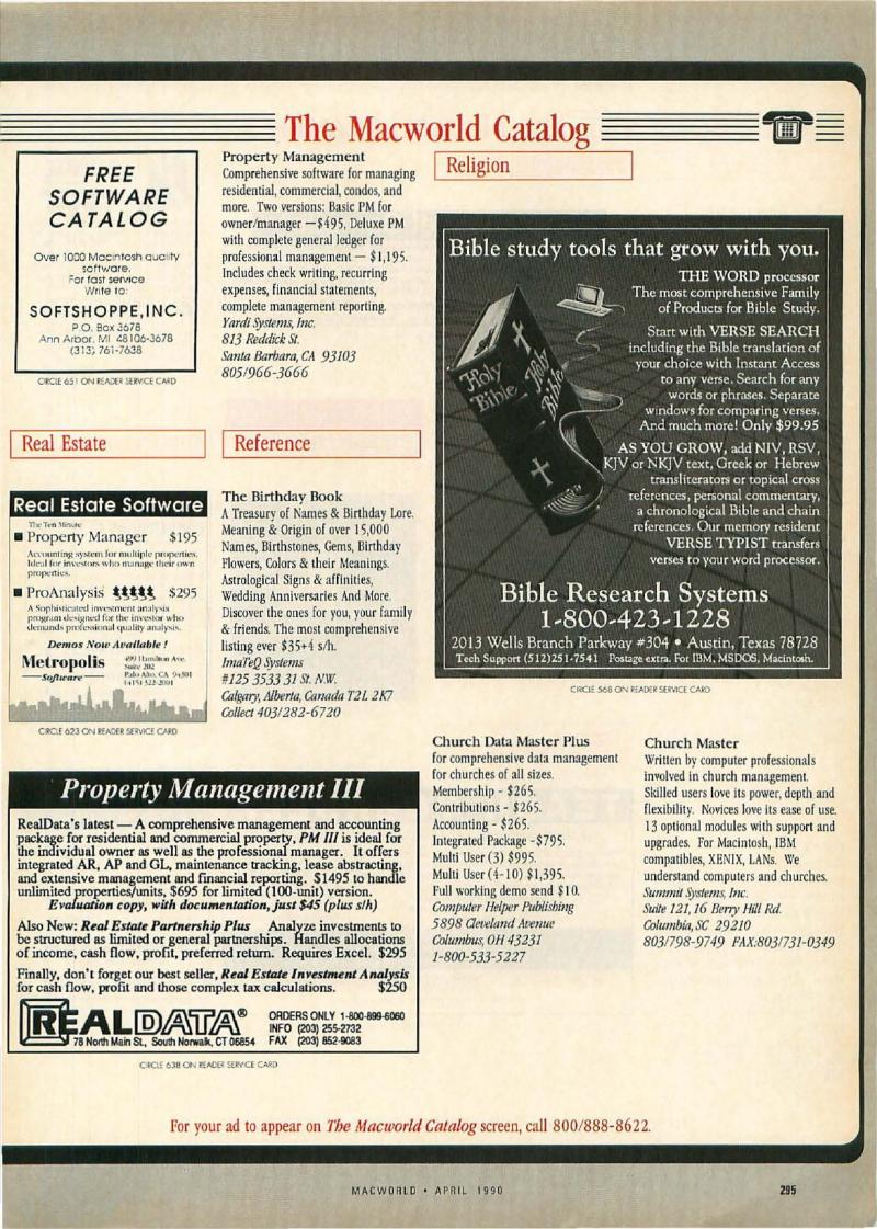 MacWorld 9004 April 1990 — page 301