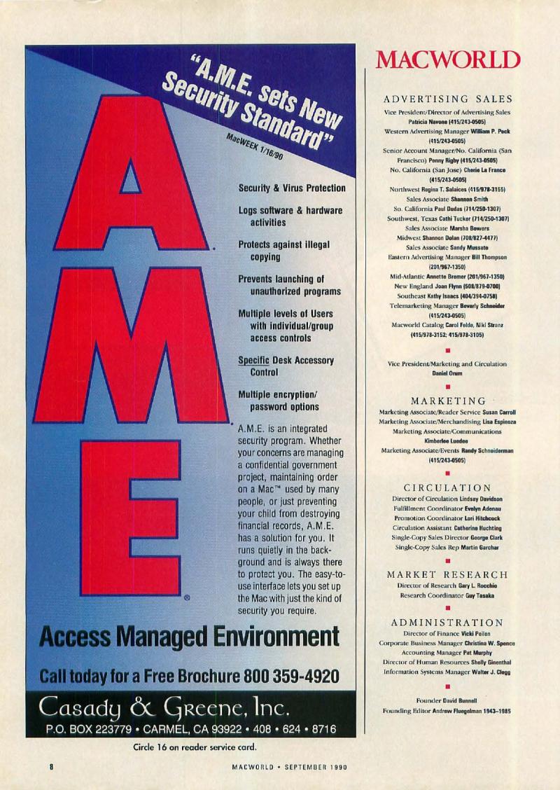 MacWorld 9009 September 1990 — page 10