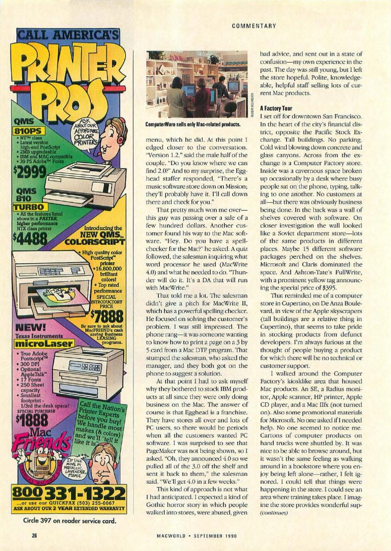 MacWorld 9009 September 1990 — page 28