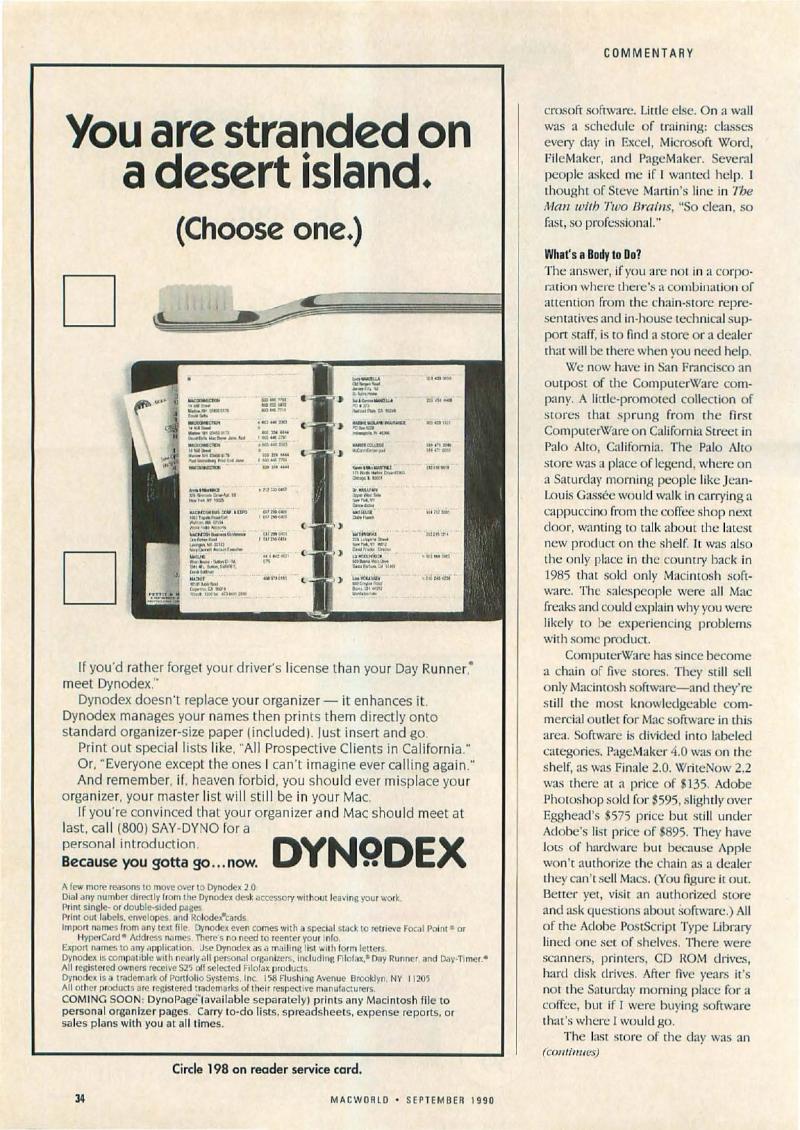 MacWorld 9009 September 1990 — page 38