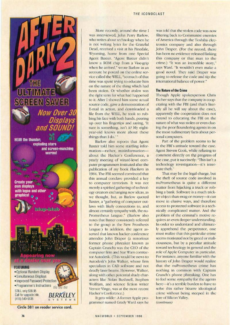 MacWorld 9009 September 1990 — page 78