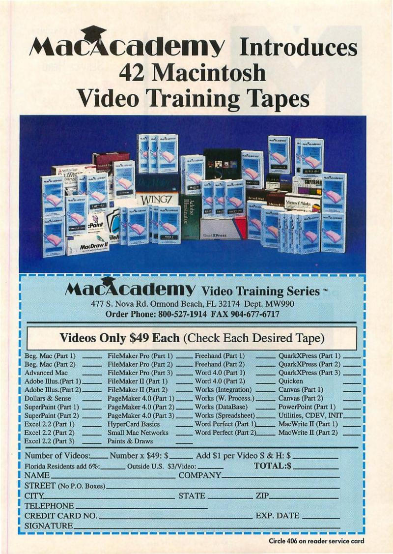MacWorld 9009 September 1990 — page 101