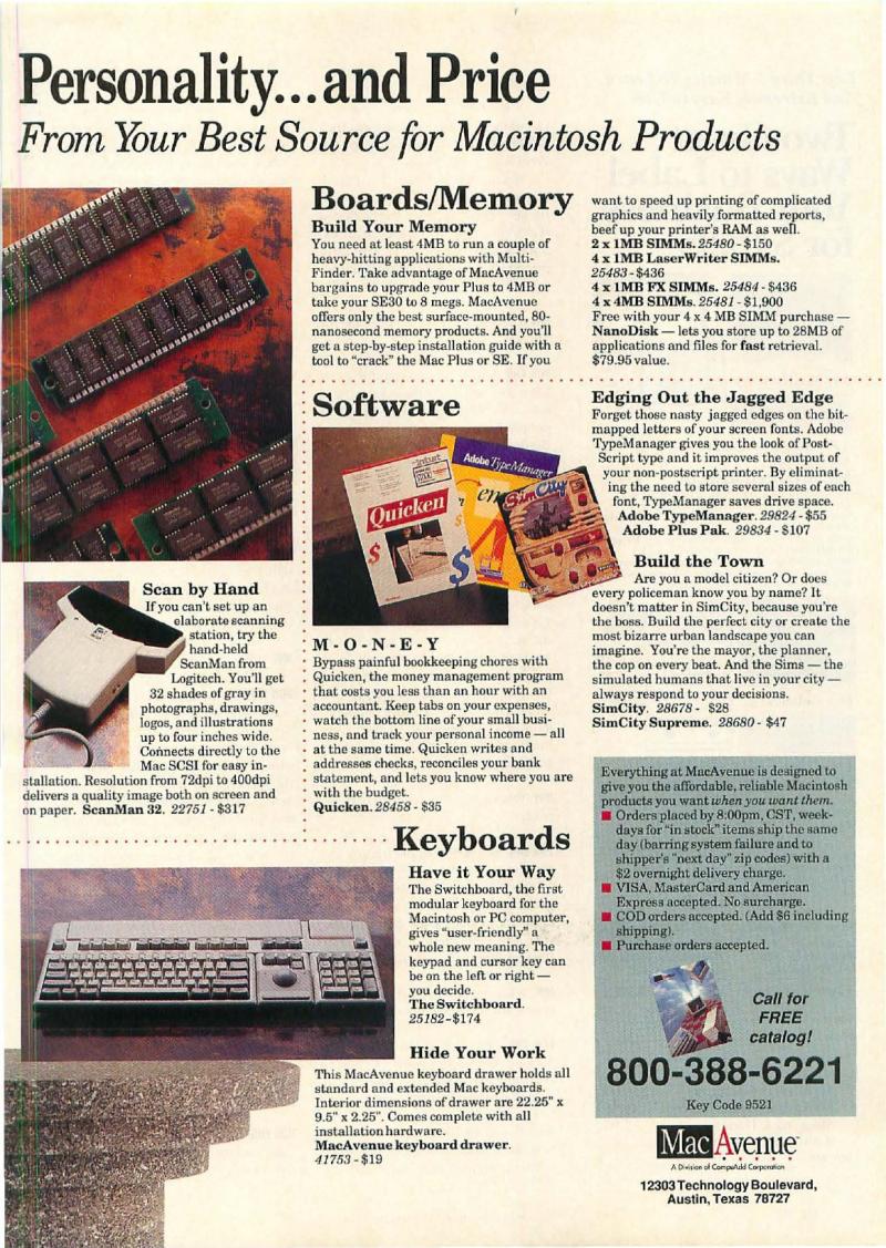 MacWorld 9009 September 1990 — page 121