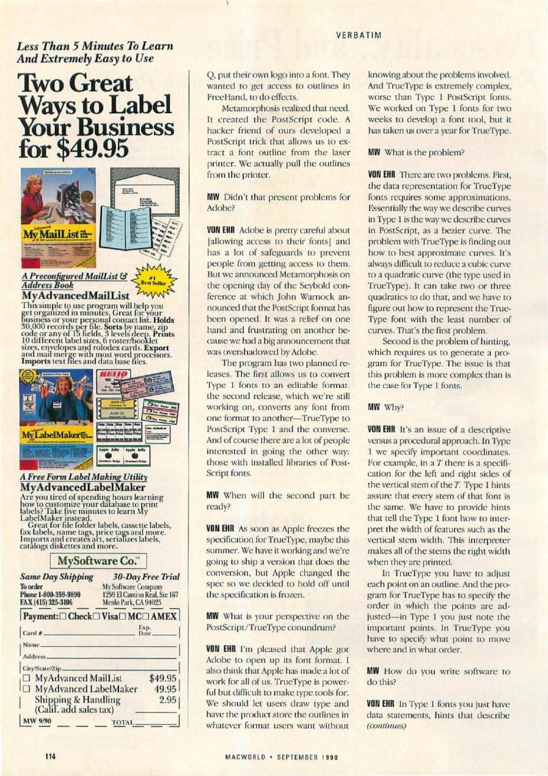 MacWorld 9009 September 1990 — page 122