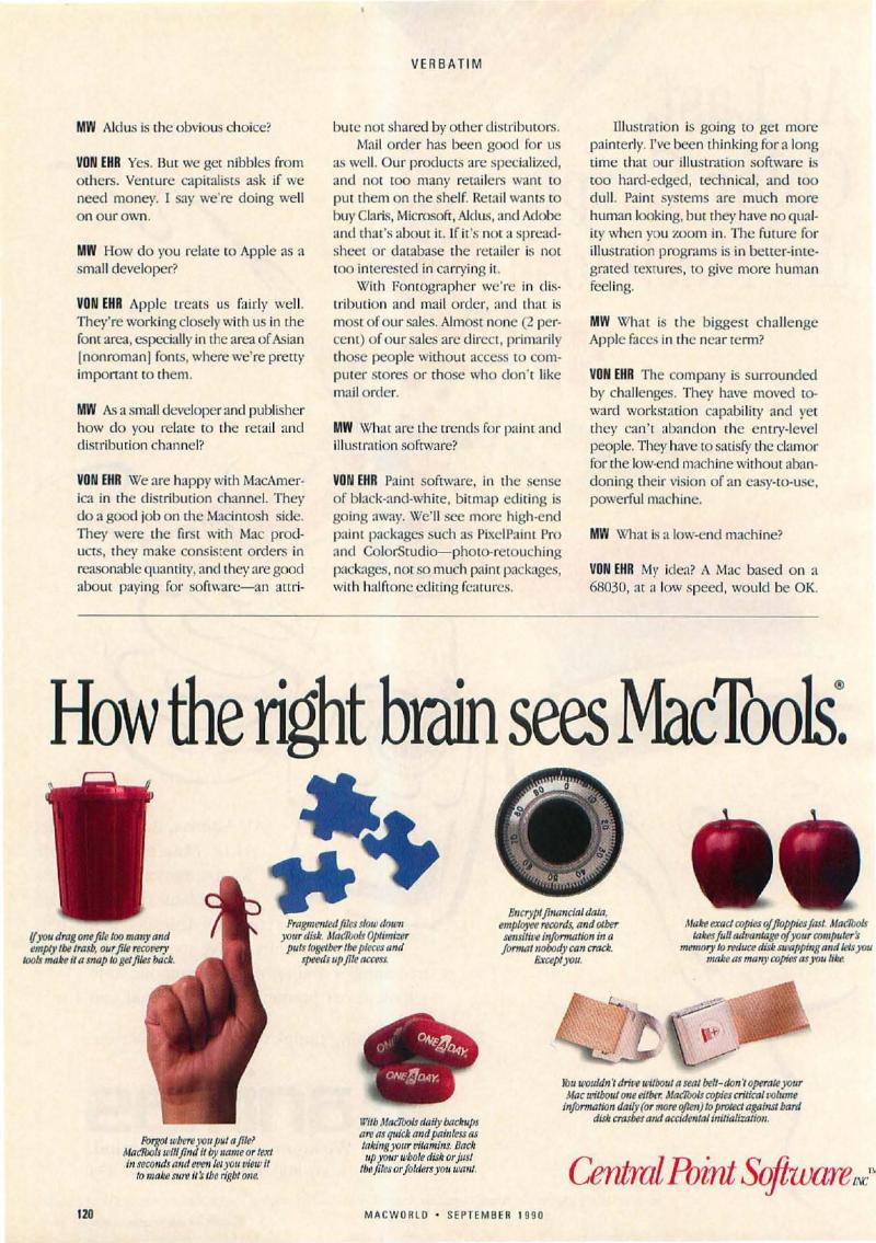 MacWorld 9009 September 1990 — page 128
