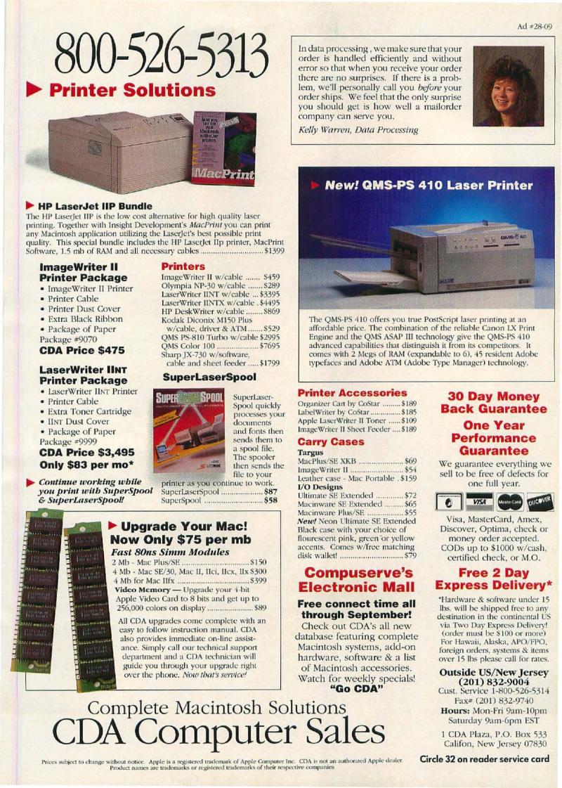 MacWorld 9009 September 1990 — page 135