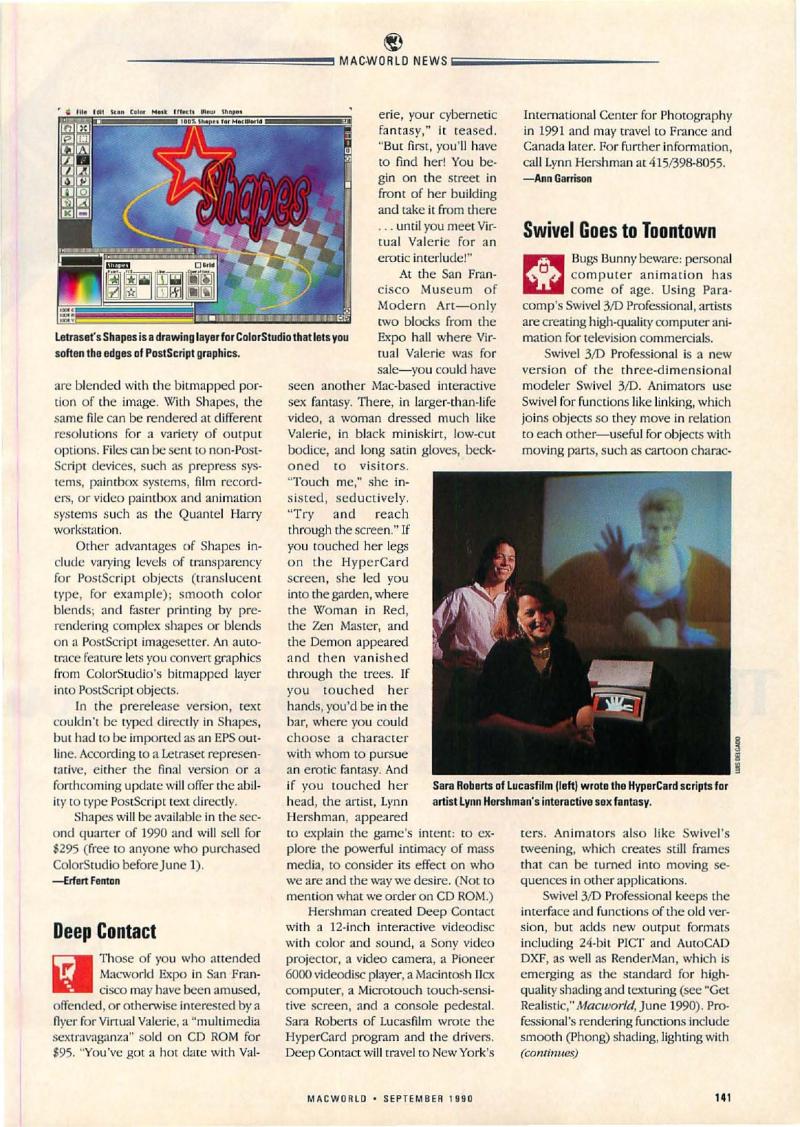 MacWorld 9009 September 1990 — page 149