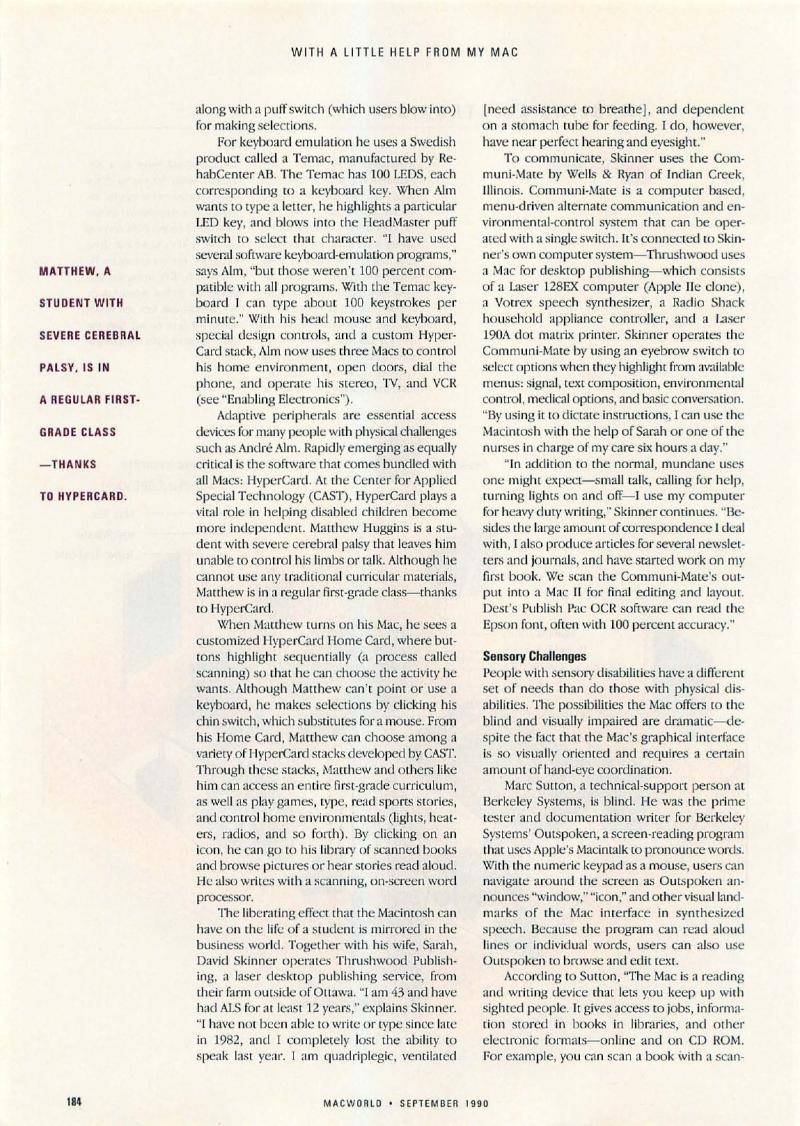 MacWorld 9009 September 1990 — page 190