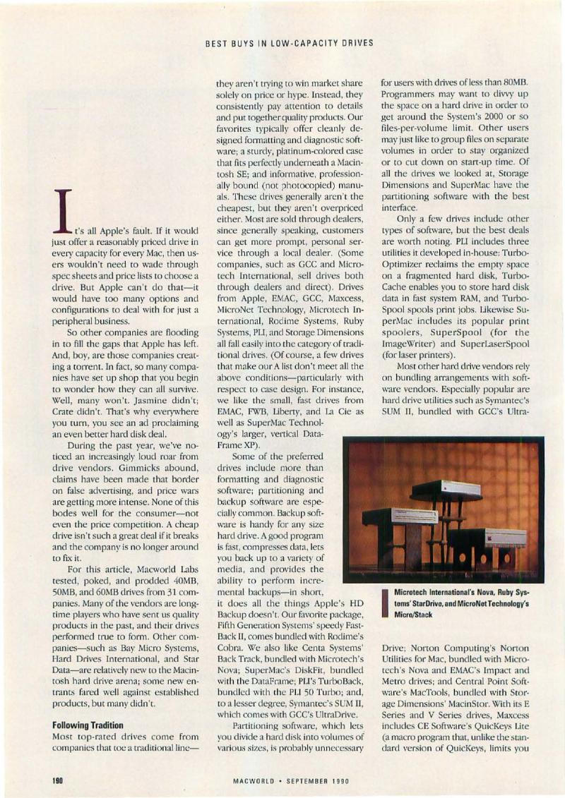 MacWorld 9009 September 1990 — page 196